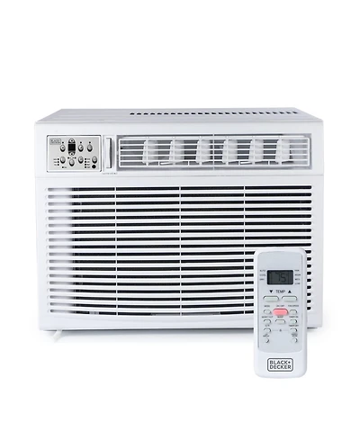 Black+Decker Window or Through The Wall Air Conditioner 18000 Btu, Ac Window Unit Cools Up to 1000 Square Feet, Window Ac Unit with Remote Control, 3