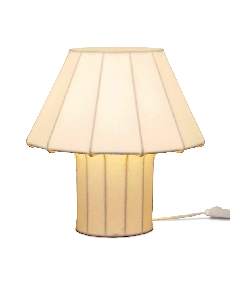 Celeste Led Lightweight Table Lamp with Resin Fabric Shade, Bulb Included (12.6")