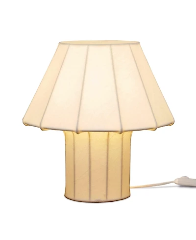 Celeste Led Lightweight Table Lamp with Resin Fabric Shade, Bulb Included (12.6")