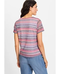 Olsen Women's Vibrant Lace T-Shirt