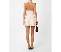 WeWoreWhat Women's Halter Neck Corset Top