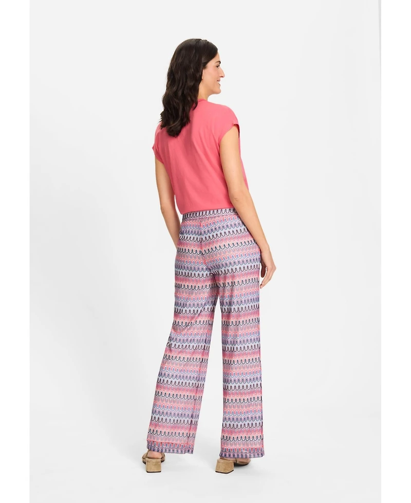 Olsen Women's Anna Fit Wide Leg Lace Pant