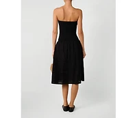 WeWoreWhat Women's Ribbed Cotton Midi Dress