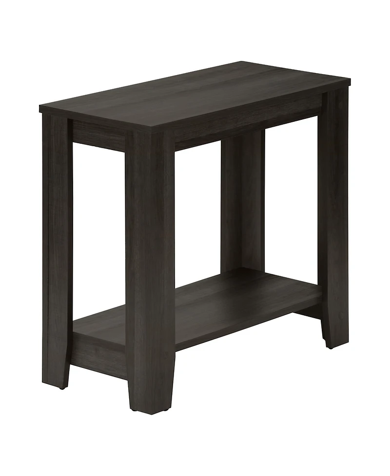Classic Wood End Table with Shelf for Storage