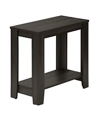 Classic Wood End Table with Shelf for Storage