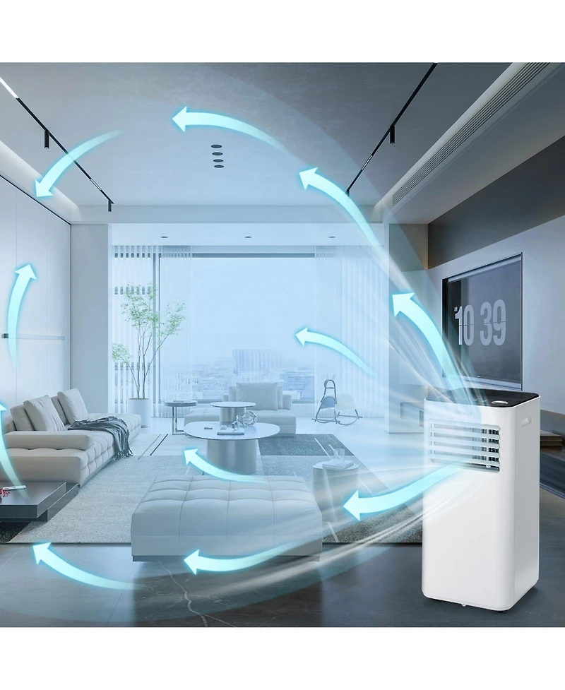 10000 Btu Portable Air Conditioner with Fan Dehumidifier Sleep Mode