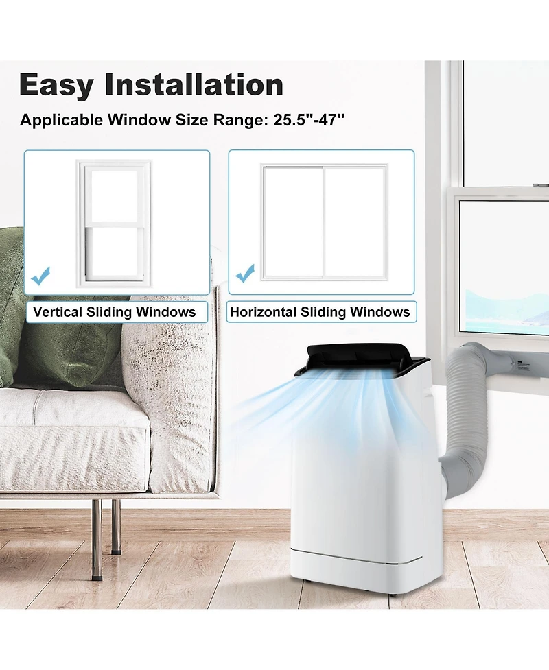 15000 Btu Portable Air Conditioner with App Control and Heat