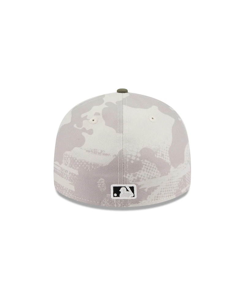 New Era Men's Light Beige/Olive Washington Nationals 2025 Armed Forces Day Low Profile 59FIFTY Fitted Hat