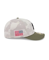 New Era Men's Light Beige/Olive York Yankees 2025 Armed Forces Day Low Profile 59FIFTY Fitted Hat