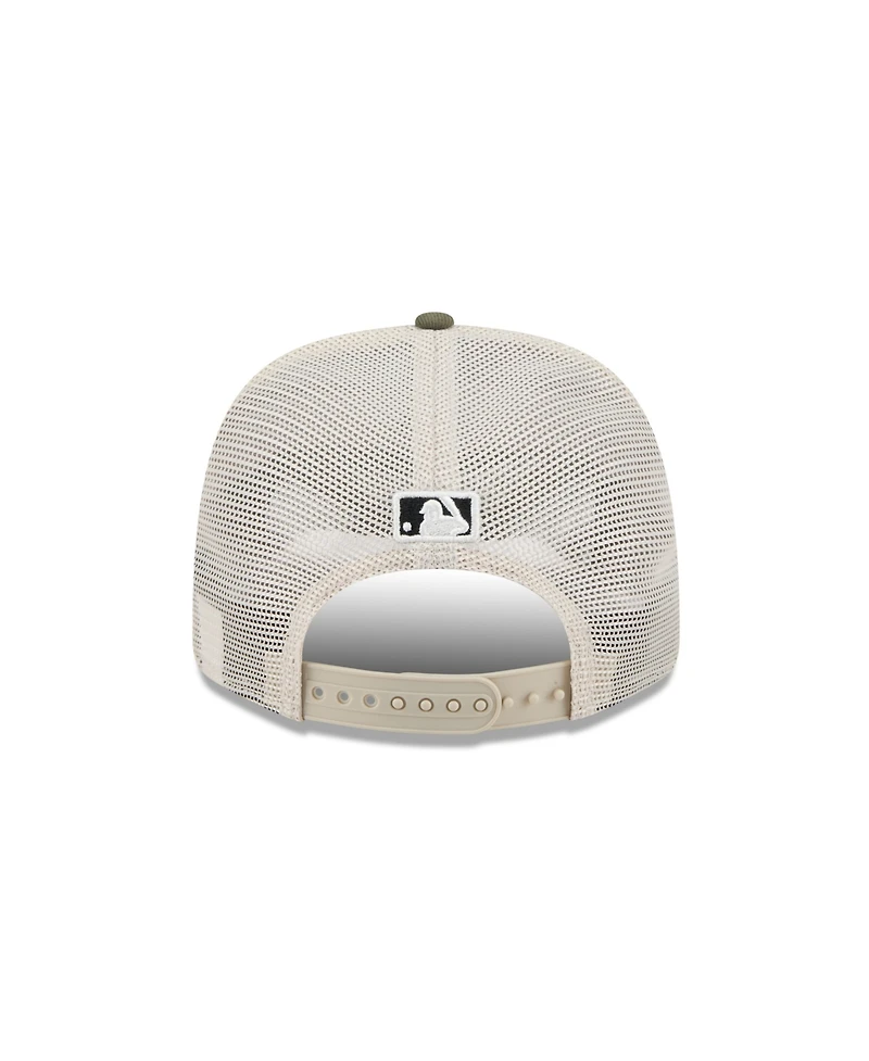New Era Men's Light Beige/Olive Athletics 2025 Armed Forces Day 9SEVENTY Adjustable Hat