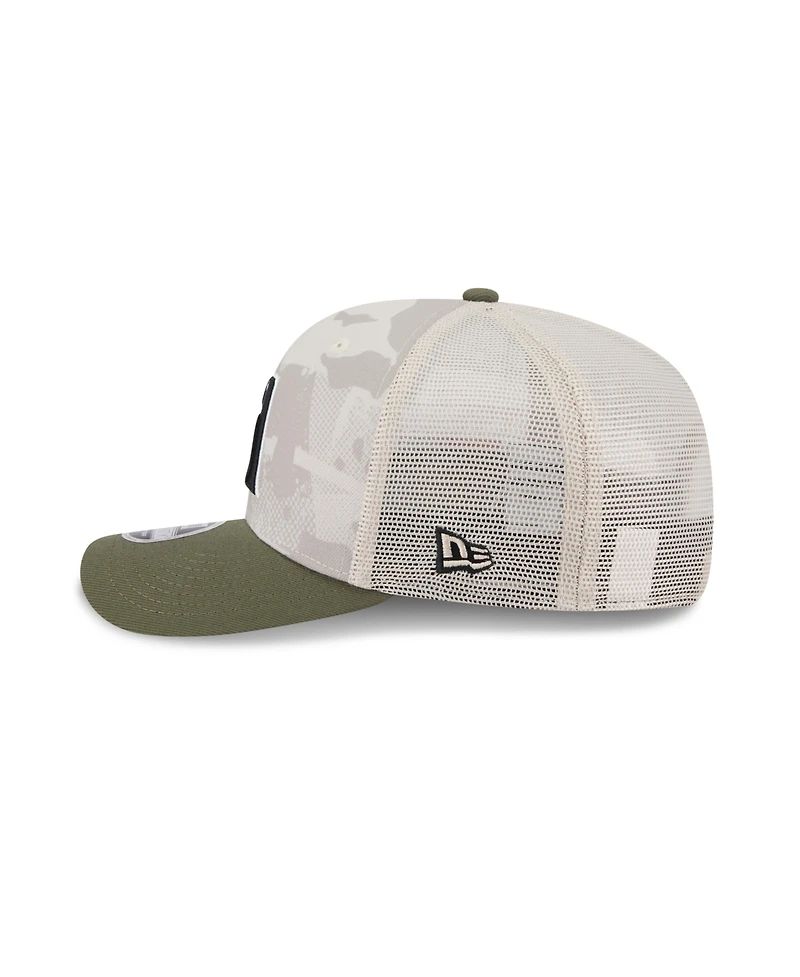 New Era Men's Light Beige/Olive Arizona Diamondbacks 2025 Armed Forces Day 9SEVENTY Adjustable Hat