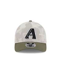 New Era Men's Light Beige/Olive Arizona Diamondbacks 2025 Armed Forces Day 9FORTY M-Crown A-Frame Adjustable Hat