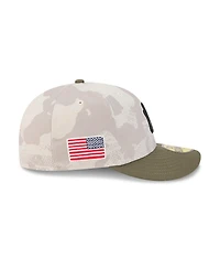 New Era Men's Light Beige/Olive York Yankees 2025 Armed Forces Day 59FIFTY Fitted Hat