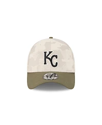 New Era Men's Light Beige/Olive Kansas City Royals 2025 Armed Forces Day 39THIRTY Flex Hat