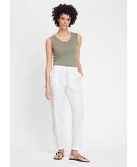 Olsen Women's Lisa Fit Straight Drawstring Pant