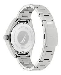 Nautica Men's Analog Silver-Tone Stainless Steel Watch