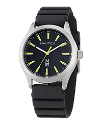 Nautica Unisex Analog Black Polyurethane Watch, 42mm