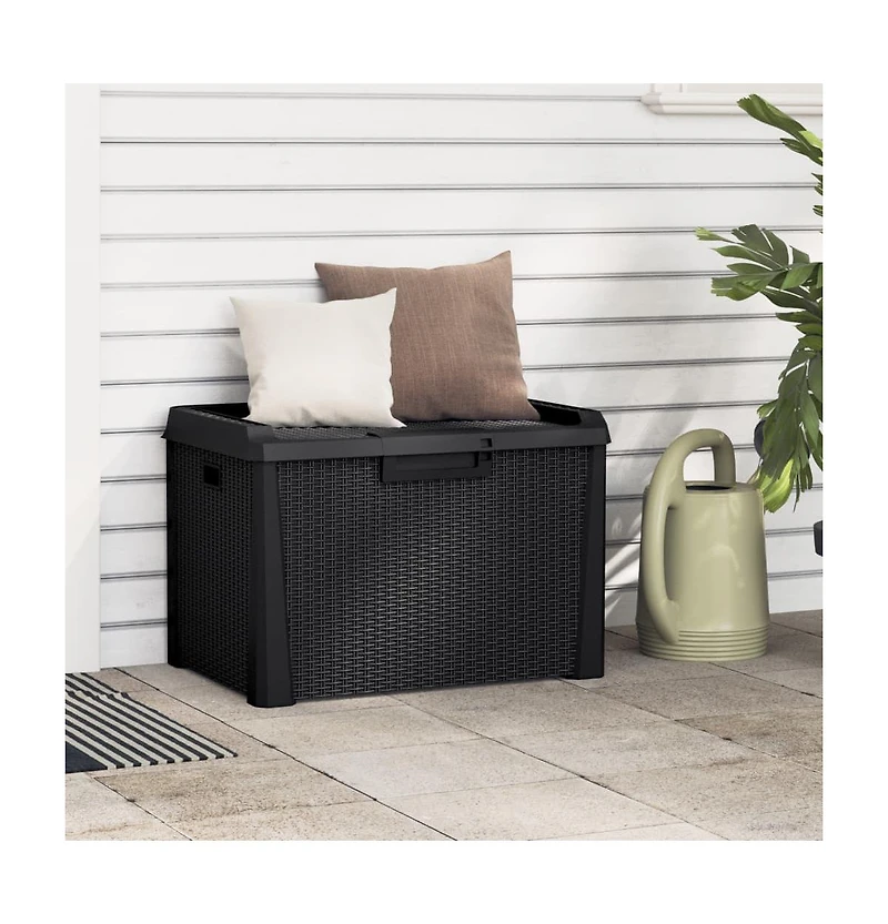 Patio Storage Box Anthracite 33 gal Pp