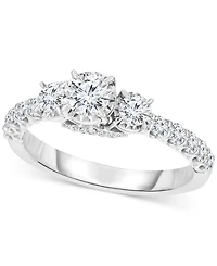 TruMiracle Diamond Engagement Ring (1 ct. t.w.) in 14k White Gold
