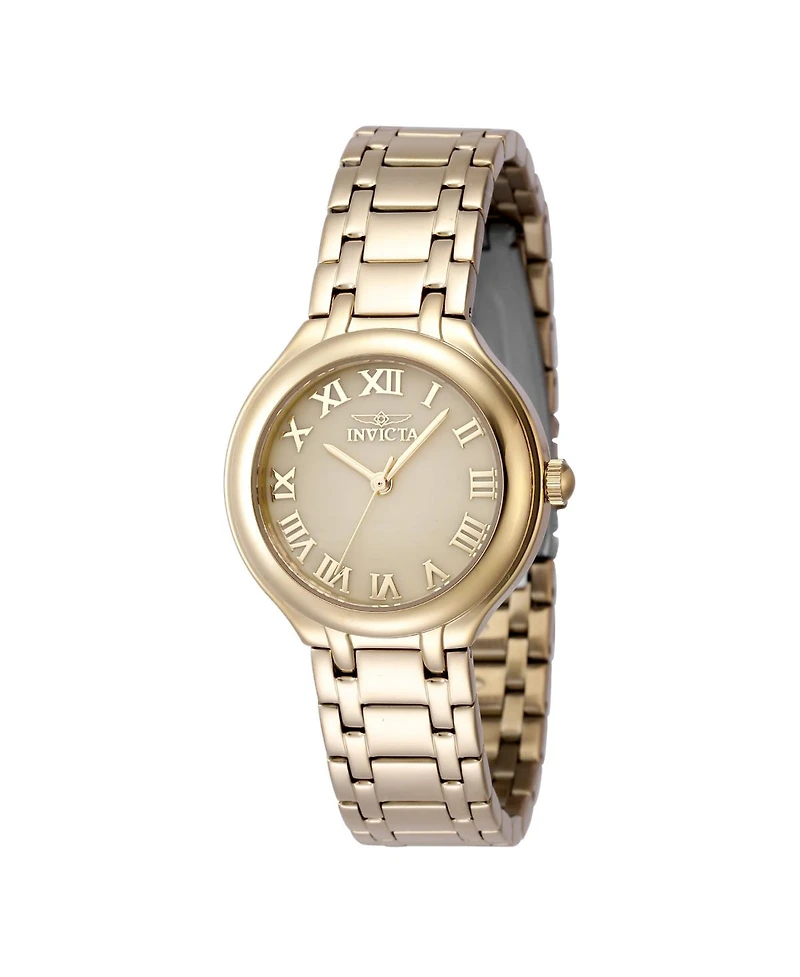 Invicta Women's Wildflower Quartz 3 Hand Gold Dial Watch