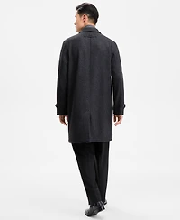 Hugo by Boss Men's Regular-Fit Houndstooth Overcoat