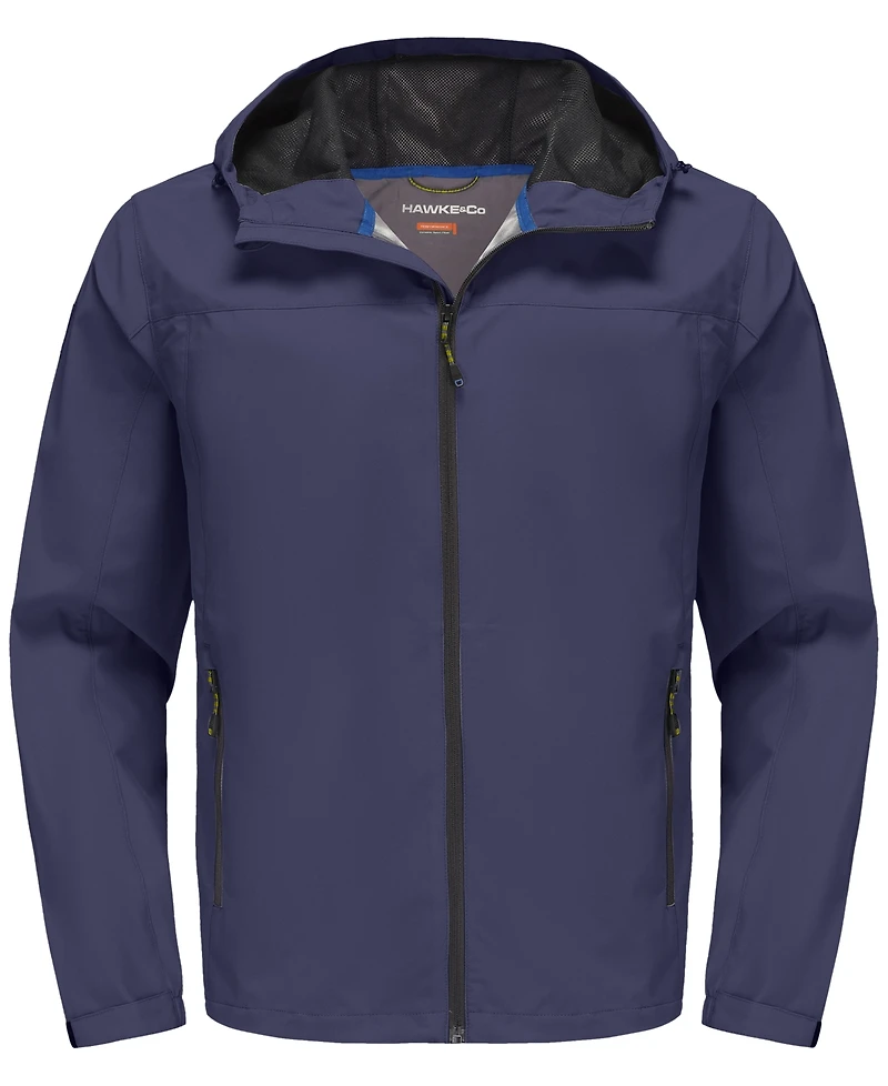 Hawke & Co. Men's All-Season Lightweight Stretch Hooded Rain Jacket