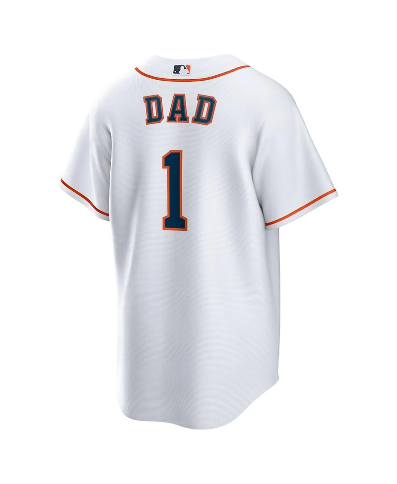 Nike Men's White Houston Astros 1 Dad Home Replica Jersey
