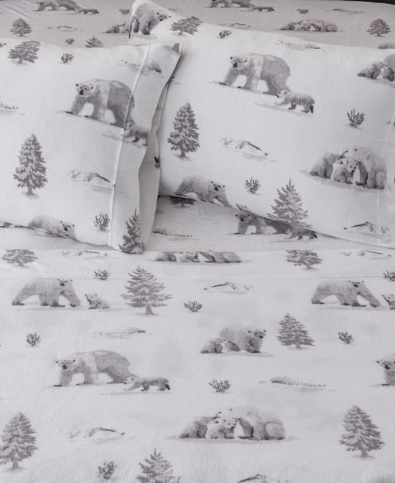 Linery & Co. Ultra-Soft Printed Velvet Plush Sheet Set