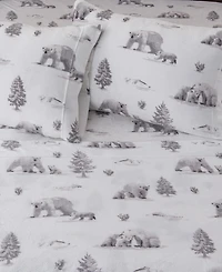 Linery & Co. Ultra-Soft Printed Velvet Plush Sheet Set