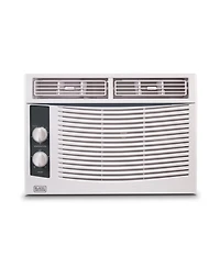 Black+Decker Window Air Conditioner 5,000 Btu, Ac Window Unit Cools Up to 150 Square Feet, Window Ac Unit with Mechanical Controls, 2 Cooling Speeds a