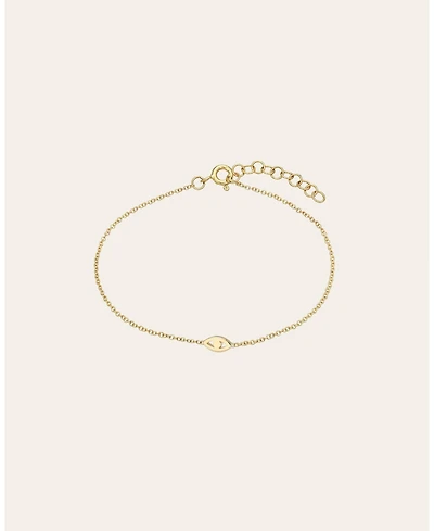 14k Gold Mini Evil Eye Bracelet