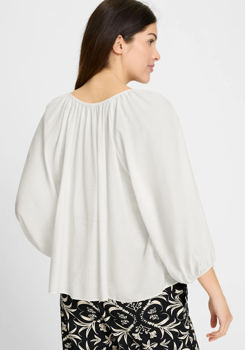 Olsen Women's Tie Neck Tunic Blouse