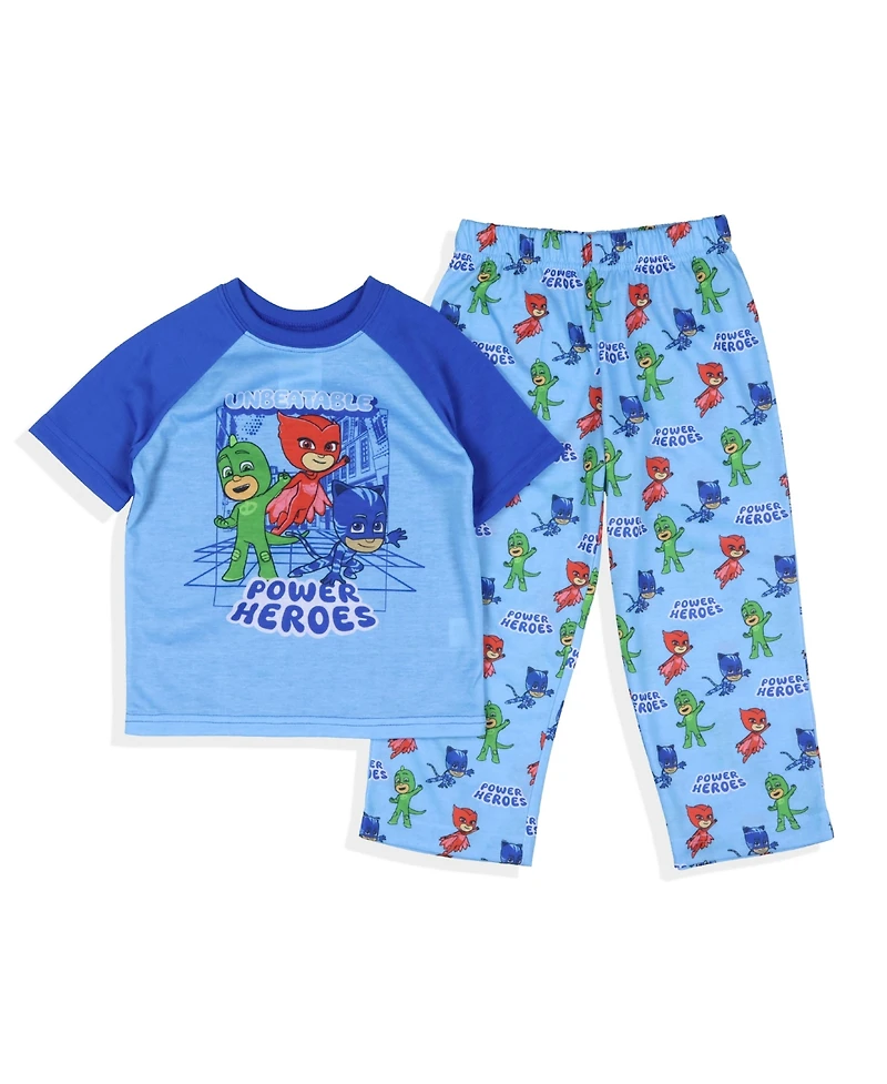 Pj Masks Little Boys Unbeatable Power Heroes 2-Piece Short Sleeve Pajama Set