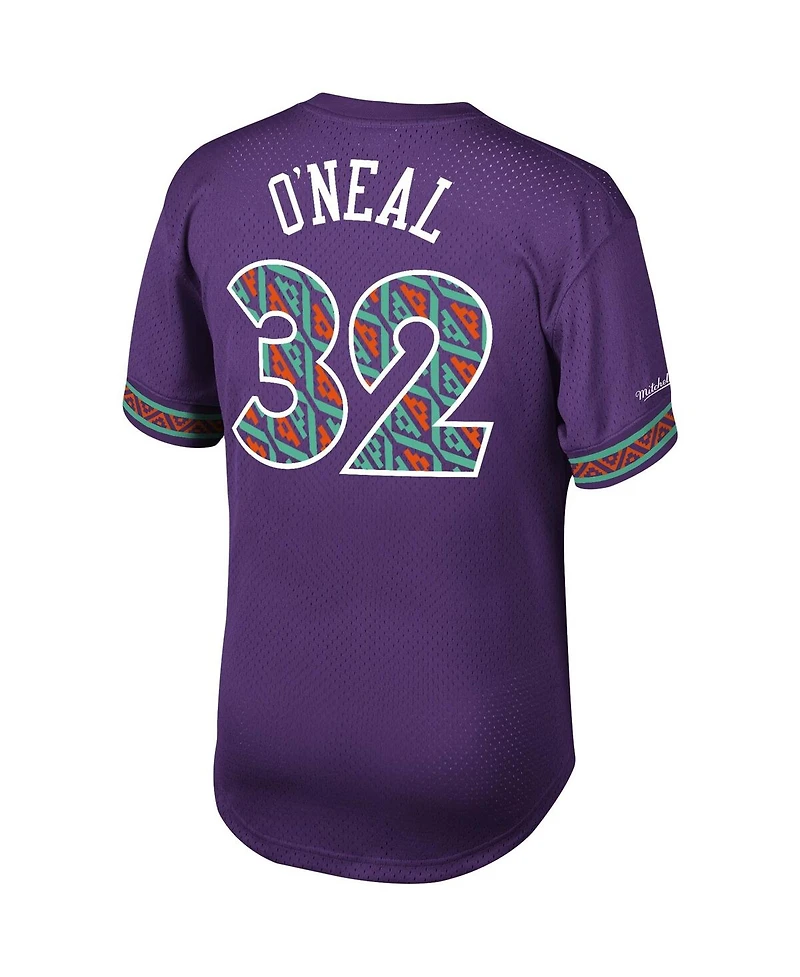 Men's Mitchell & Ness Shaquille O'Neal Purple Nba Mesh T-shirt