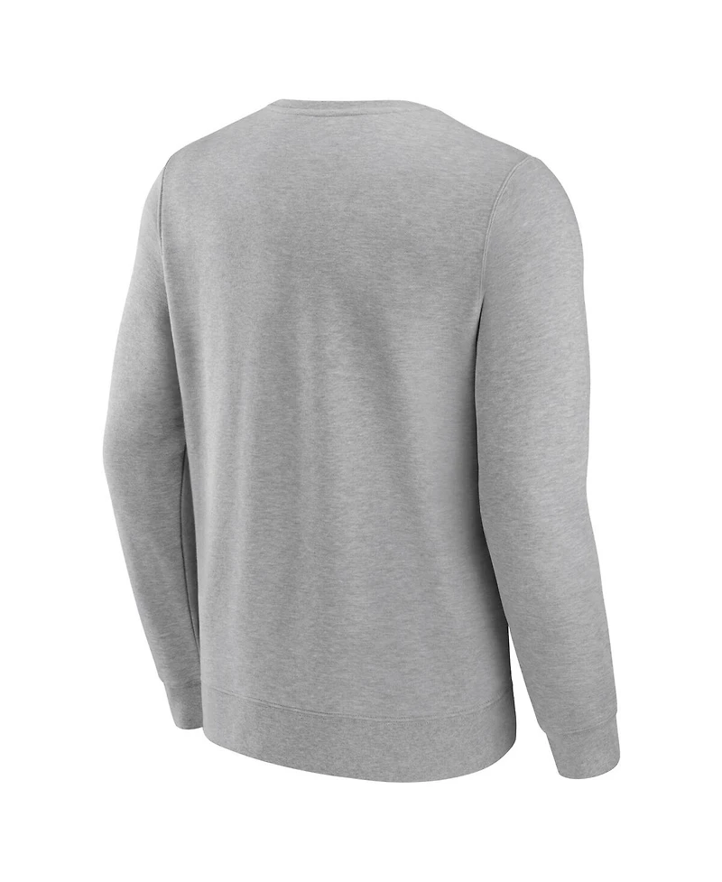 Fanatics Men's Gray Boston University Arched Wordmark Pullover Sweatshirt