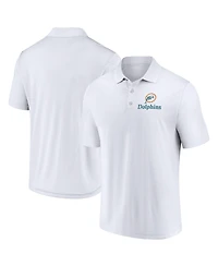 Fanatics Men's White Miami Dolphins Vintage Polo Shirt