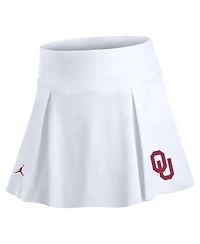 Jordan Women's White Oklahoma Sooners Tennis Skirt with Shorts