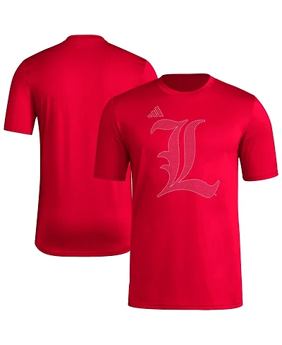 Adidas Men's Red Louisville Cardinals Locker Local Impression T-Shirt