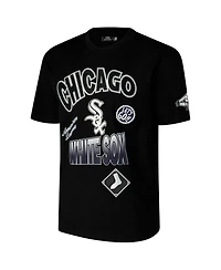 Pro Standard Men's Black Chicago White Sox Turn It Up Dropped Shoulder T-Shirt