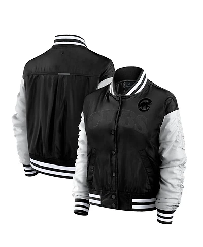 Fanatics Women's Black Chicago Cubs Elements Wave Full-Snap Jacket