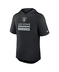 Nike Men's Black Las Vegas Raiders Lockup Tri-Blend Hoodie T-Shirt