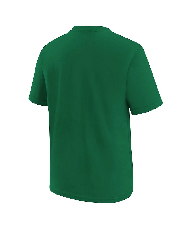 Jordan Big Boys and Girls Kelly Green Boston Celtics Essential Cities T-Shirt