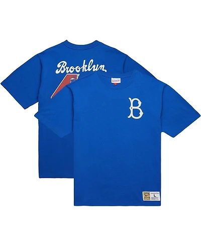 Mitchell & Ness Men's Jackie Robinson Royal Brooklyn Dodgers Legends Collection Vintage Logo T-Shirt