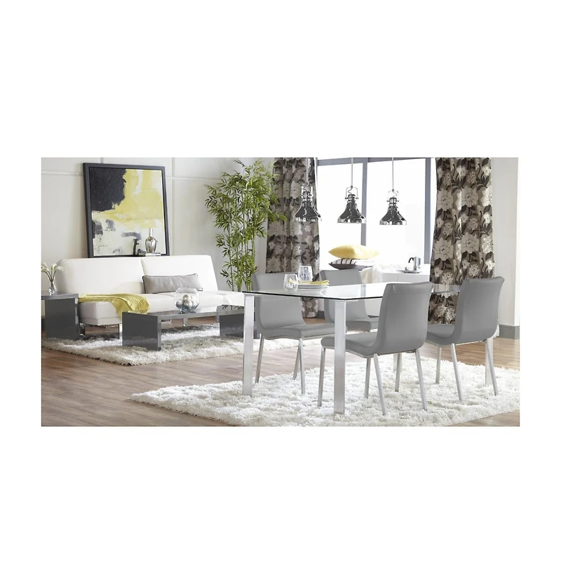 Upholstered Leather Dining Chairs Set of 2 with Supportive Backrest for Room