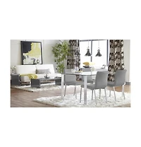 Upholstered Leather Dining Chairs Set of 2 with Supportive Backrest for Room