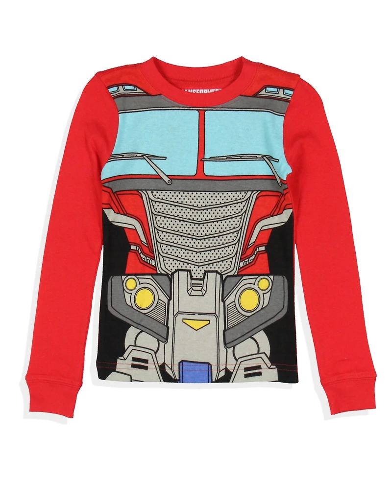 Transformers Toddler Boys Optimus Prime 2 Piece Tight Fit Long Sleeve Pajama Set