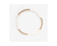 Gold Filled 4mm Pearl Bead Bracelet