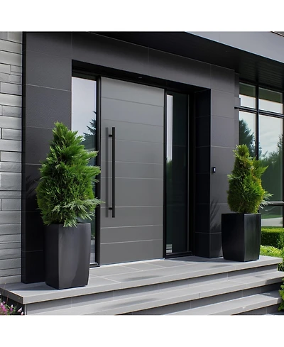 Hydroware Round Series Door Handle - Black