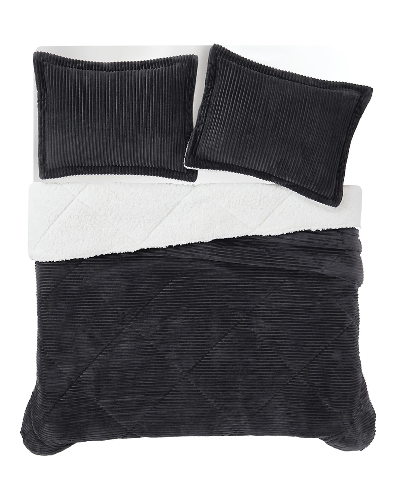 Brooklyn Loom Essential Corduroy 2-Pc. Comforter Set, Twin/Twin Xl