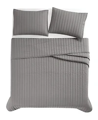 Brooklyn Loom Oversized Cotton Percale 3-Pc. Quilt Set